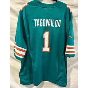 Teal Nike NFL Miami Dolphins Jersey Men's 3XL #1 TAGOVAILOA